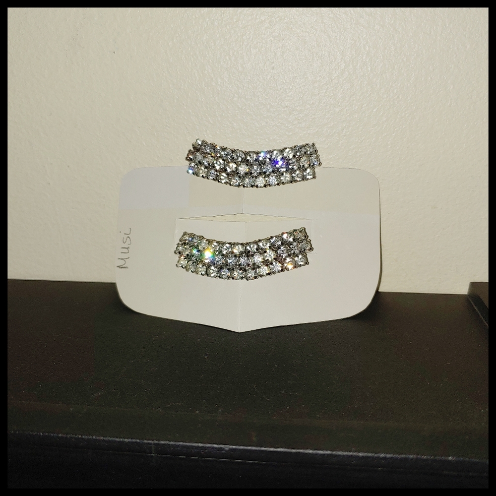 Vintage Musi Bridal Rhinestone Shoe Clips